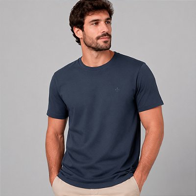 Camiseta Dudalina Essentials Pr27b Azul Masculino