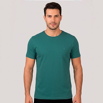Camiseta Dudalina Essentials Pr27 Verde Masculino