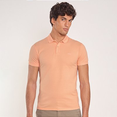 Camisa Polo Colcci Piquet Basic In26 Rosa Masculino