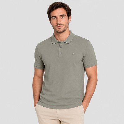 Camisa Polo Dudalina Essential Color Pr27 Bege Masculino