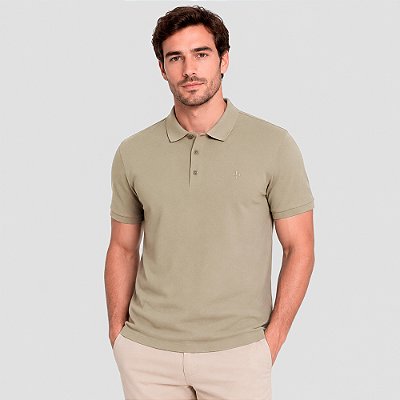 Camisa Polo Dudalina Essential Color Pr27 Bege Masculino