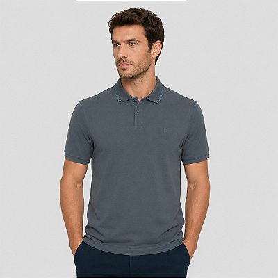 Camisa Polo Individual Comfort Basic Pr27 Azul Masculino