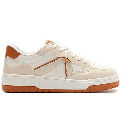 Tênis Anacapri Recortes Kei Branco Feminino