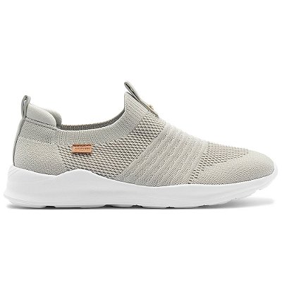 Tênis Anacapri Slip On Streech Jogging Knit Cinza Feminino