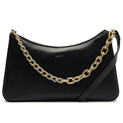 Bolsa Anacapri Tiracolo Média Preto Feminino
