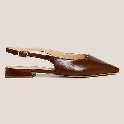 Sapatilha Dudalina Slingback Pr27 Dourado Feminino