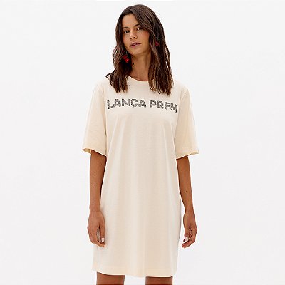 Vestido Tdress Lança Perfume Slv Pr27 Bege Feminino