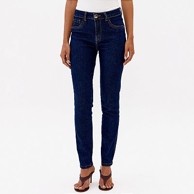 Calça Jeans Lança Perfume Skinny Midi Pr27 Azul Feminino