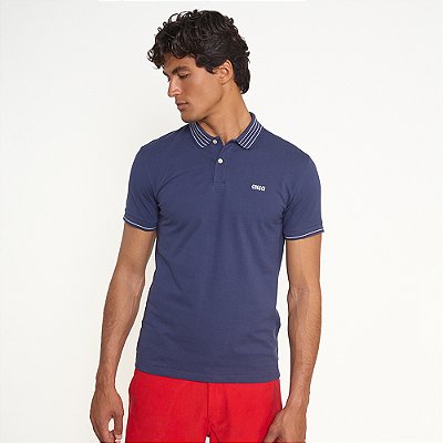 Camisa Polo Colcci New Logo Pr27 Marinho Masculino