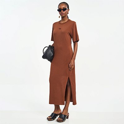 Vestido Mid Colcci Iconic Pr27 Marrom Feminino