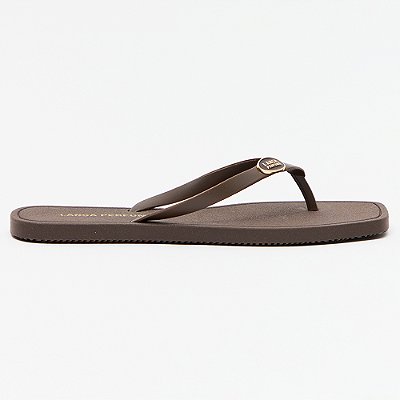 Chinelo Lança Perfume Basico Enfeite Pr27 Marrom Feminino