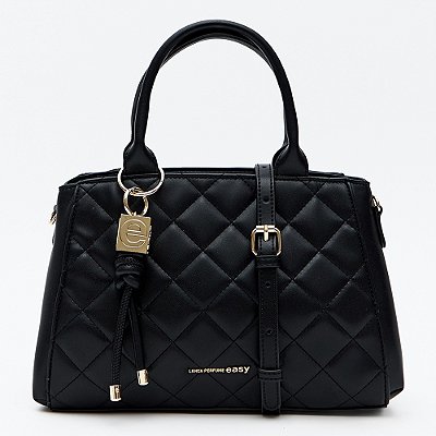 Bolsa Tote Easy Lança Perfume Matelasse Pr27 Preto Feminino