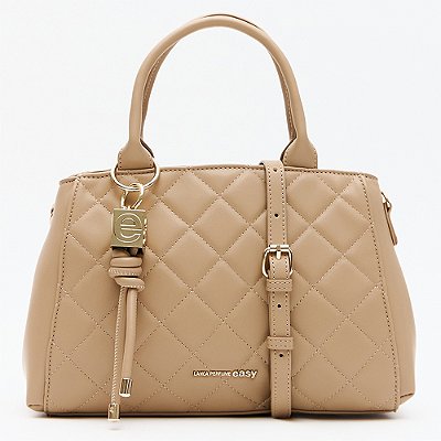 Bolsa Tote Easy Lança Perfume Matelasse Pr27 Bege Feminino