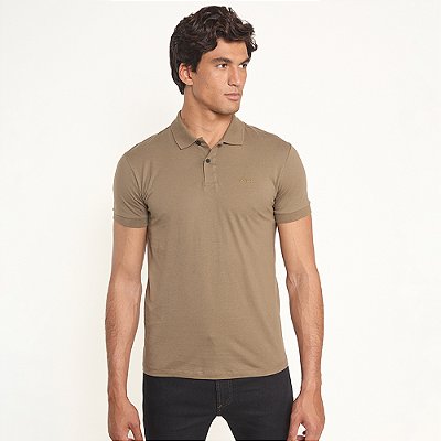 Camisa Polo Colcci Basic Pr27 Marrom Masculino