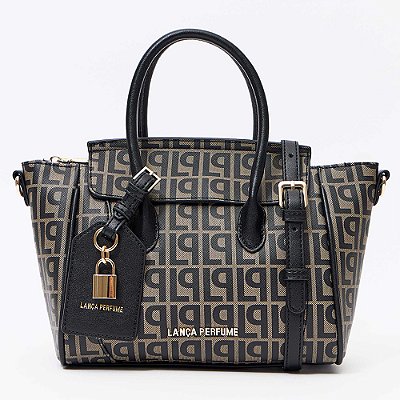 Bolsa Tote Lança Perfume Monograma Pr27 Preto Feminino