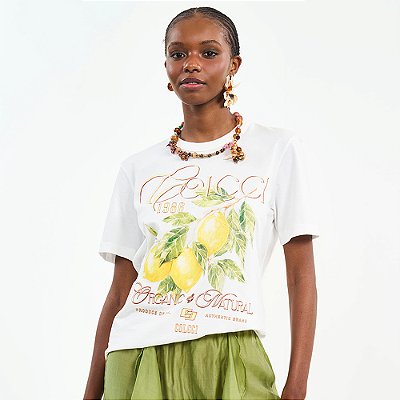 Camiseta Colcci Organic Pr27 Off White Feminino