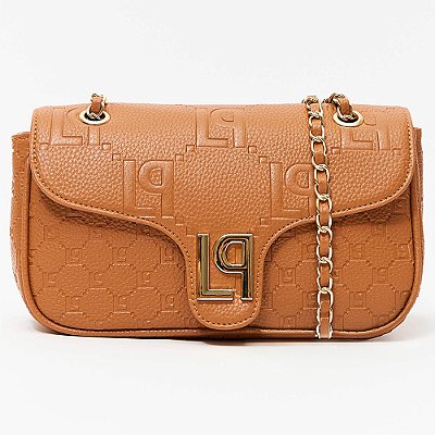 Bolsa Shoulder Lança Perfume Enfeite Pr27 Bege Feminino