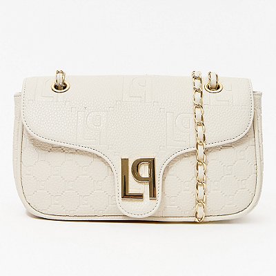 Bolsa Shoulder Lança Perfume Enfeite Pr27 Off White Feminino