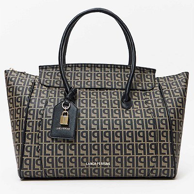 Bolsa Shopping Lança Perfume Monograma Pr27 Preto Feminino