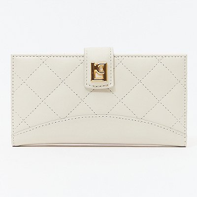 Carteira Lança Perfume Matelasse Enf Pr27 Off White Feminino