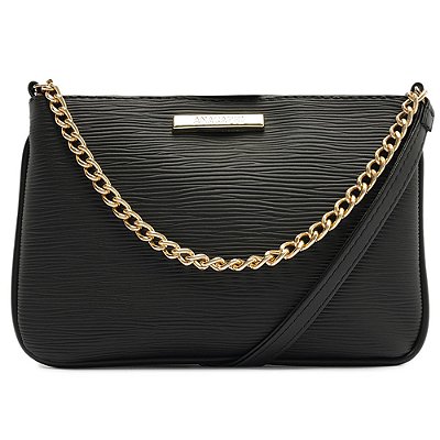 Bolsa Anacapri Tiracolo Média Preta Feminino