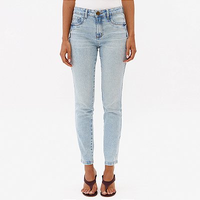 Calça Jeans Lança Perfume Skinny Média Pr27 Azul Feminino