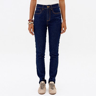 Calça Jeans Easy Lança Perfume Skinny Hig Pr27 Azul Feminino