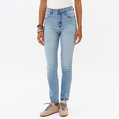 Calça Jeans Easy Lança Perfume Skiny High Pr27 Azul Feminino