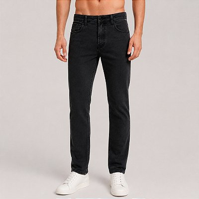 Calça Jeans John John Slim Belgrado Pr27 Preto Masculino