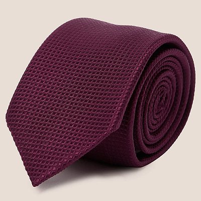Gravata Seda Dudalina Maquinetada Pr27 Roxo Masculino