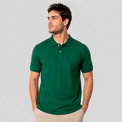 Camisa Polo Colcci Basic Pr27 Verde Horto Masculino