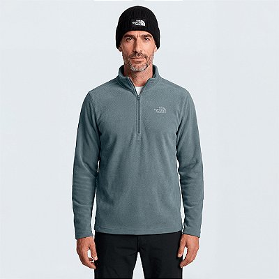 Moletom The North Face Glacier Fleece Zip Cinza Masculino