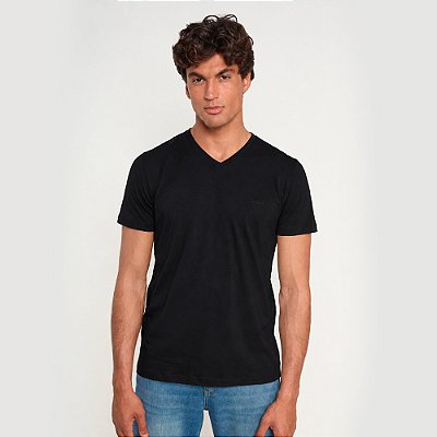 Camiseta Colcci Gola V Pr27 Preto Masculino