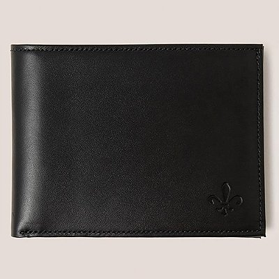 Carteira Couro Dudalina Dois em Um Pr27 Preto Masculino