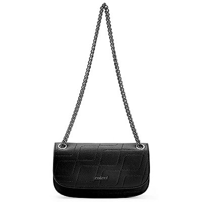Bolsa Shoulder Colcci Aba Frontal Pr27 Preto Feminino