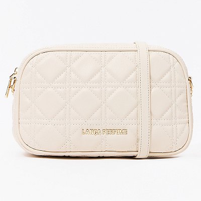 Bolsa Crossbody Lança Perfume Matelasse Pr27 Bege Feminino