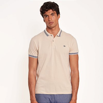 Camisa Polo Colcci Simbol Pr27 Bege Masculino
