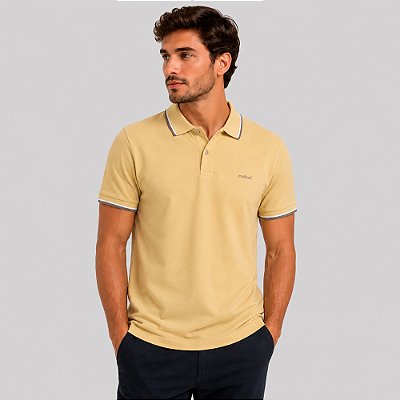Camisa Polo Colcci Dual Pr27 Amarelo Masculino