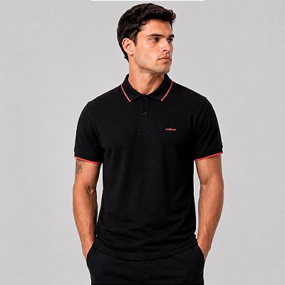 Camisa Polo Colcci Single Line Pr27 Preto Masculino