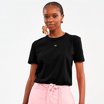 Camiseta Colcci Mini Icon Pr27 Preto Feminino