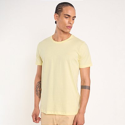 Camiseta Colcci Basic Pr27 Amarelo Masculino
