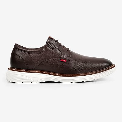 Sapato Couro Ferracini Full 4565-696I Marrom Masculino