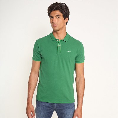 Camisa Polo Colcci Gola Pr27 Verde Masculino