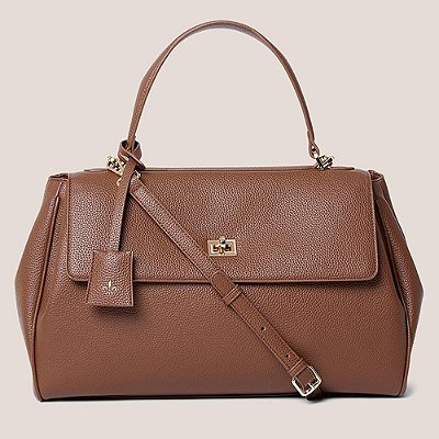 Bolsa Crossbody Dudalina Inês Pr27 Marrom Feminino
