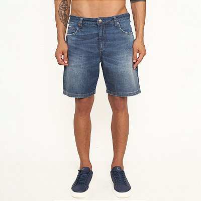 Bermuda Jeans Colcci New Davi Fog Pr27 Azul Masculino