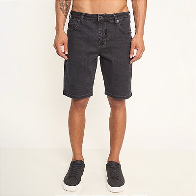 Bermuda Jeans Colcci Davi Pr27 Preto Masculino