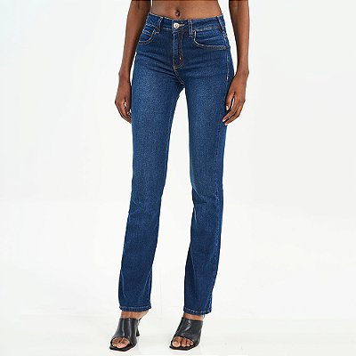 Calça Jeans Colcci Bia Reta Dusk Pr27 Azul Feminino
