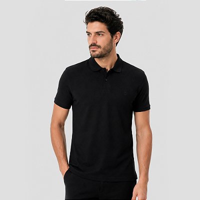 Camisa Polo Individual Comfort Basic Pr27 Preto Masculino