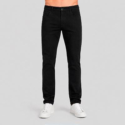 Calça Jeans Dudalina Slim Classic Pr27 Preto Masculino