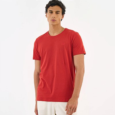 Camiseta Colcci Basic Pr27 Vermelho Masculino